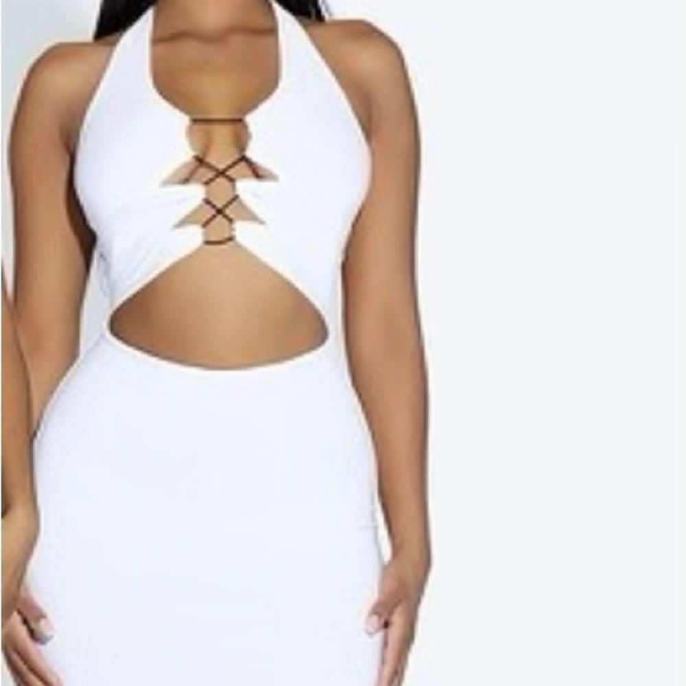 All up in my lace mini dress